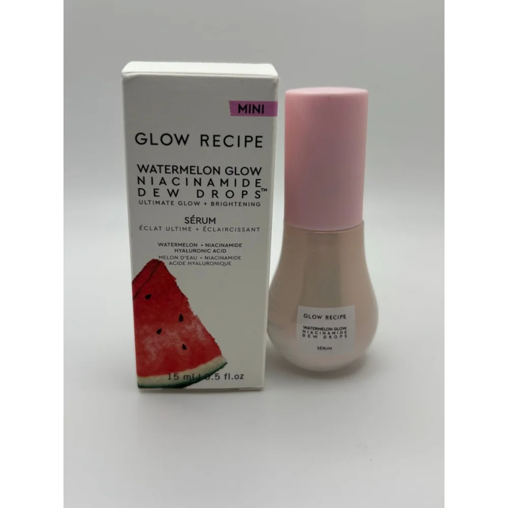 Glow Recipe Watermelon Glow Niacinamide Dew Drops Mini 15ml Serum NIB - Picture 2 of 6